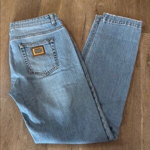 Dolce & Gabbana Light Wash Low Rise Skinny Jeans